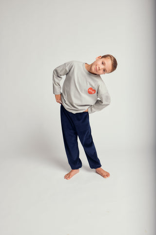 BASIC HEAVY WEIGHT PIXEL HEART GRAFIC T-SHIRT - neutral gray - GRY - Image 4