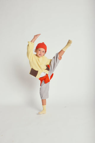 CARDIGAN WITH CONTRAST COLOR POCKETS - lemonade - YLW - Image 4