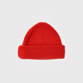 KNITTED FISHERMAN CAP - fiesta - RED - Image 1