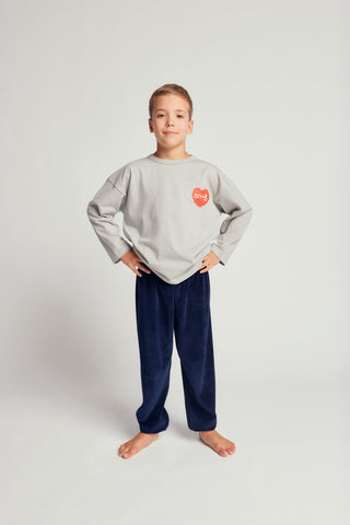 BASIC HEAVY WEIGHT PIXEL HEART GRAFIC T-SHIRT - neutral gray - GRY - Image 5