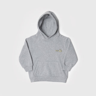 MELANGE HOODIE WITH FRONT POCKET - neutral gray - GRY - Image 4